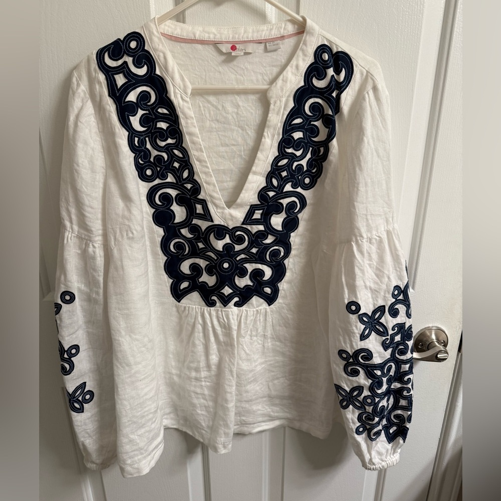 Boden Linen Tunic Top - Picture 4 of 5